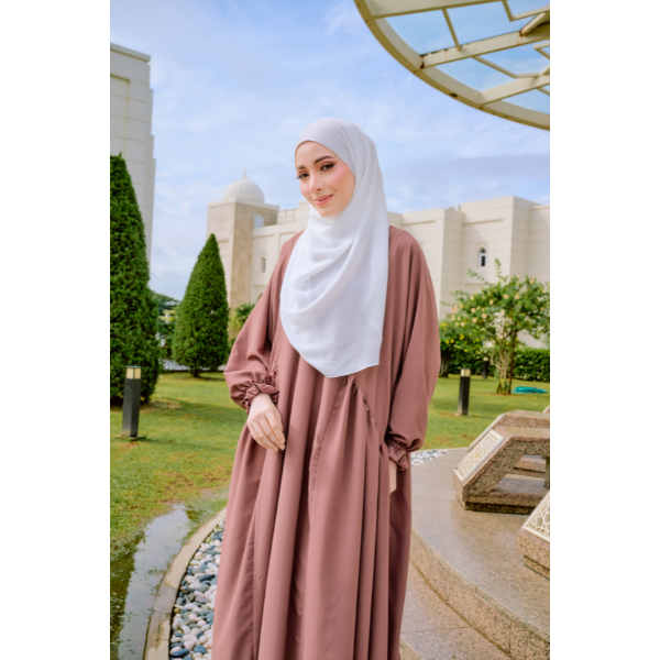 Hayat Collection-Zaina Dress (Beige)